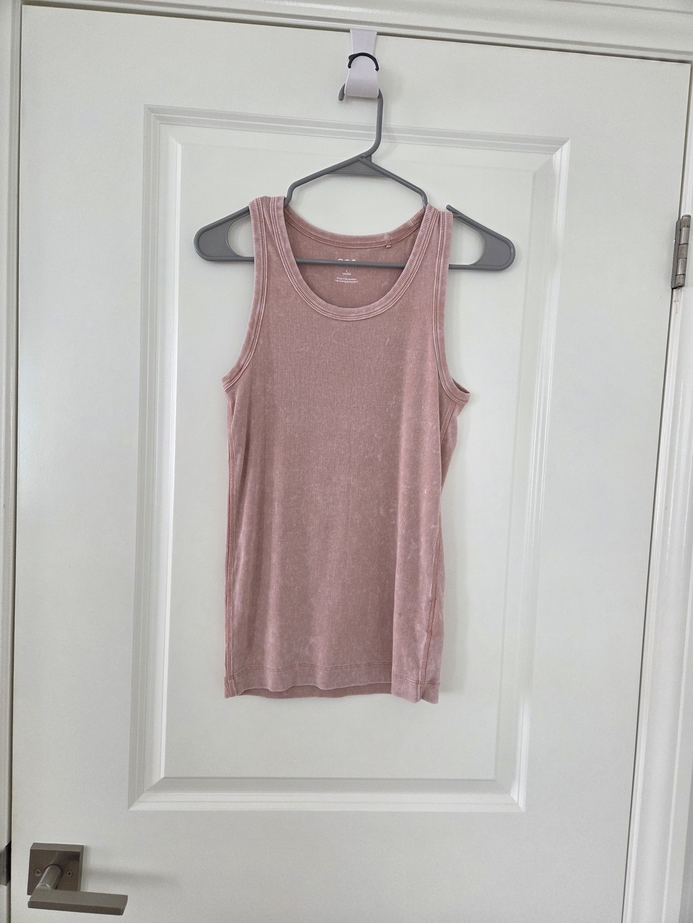 COS Pink Ribbed Top Sz S
